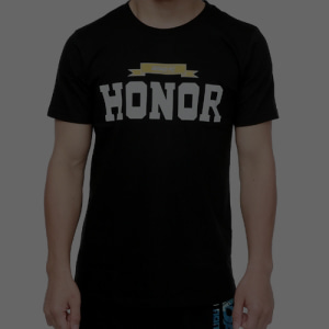 &#039;Honor&#039; 티셔츠 - Black
